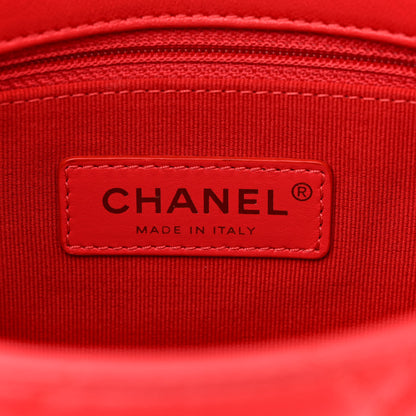Chanel Lambskin Quilted Small Lacquered Chain Flap Red 6 of 10
