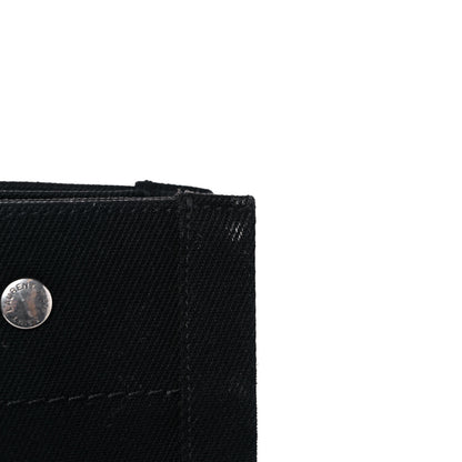 Saint Laurent Linen Calfskin Rive Gauche Tote Black 18 of 19