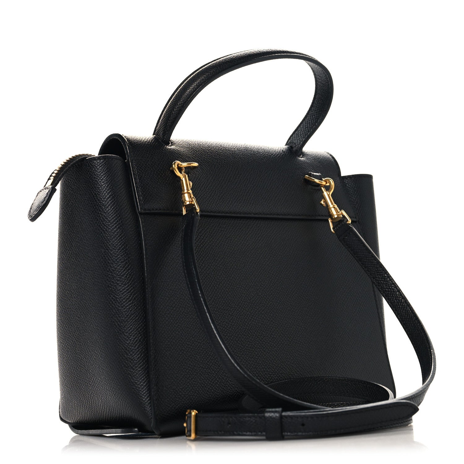 Celine Grained Calfskin Nano Belt Bag Black 3 of 10