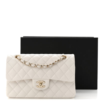 Chanel Caviar Quilted Small Double Flap White 3 of 12