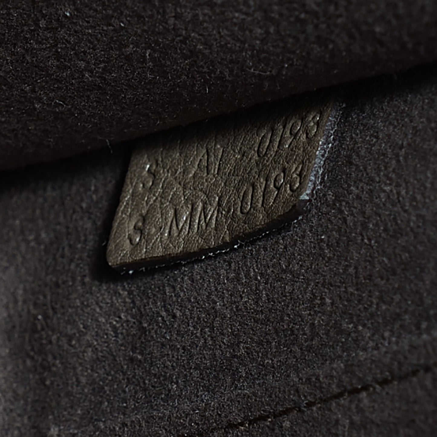 Drummed Calfskin Nano Luggage Souris