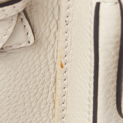 Gucci Cellarius Calfskin Medium Bamboo Backpack Mystic White 11 of 13