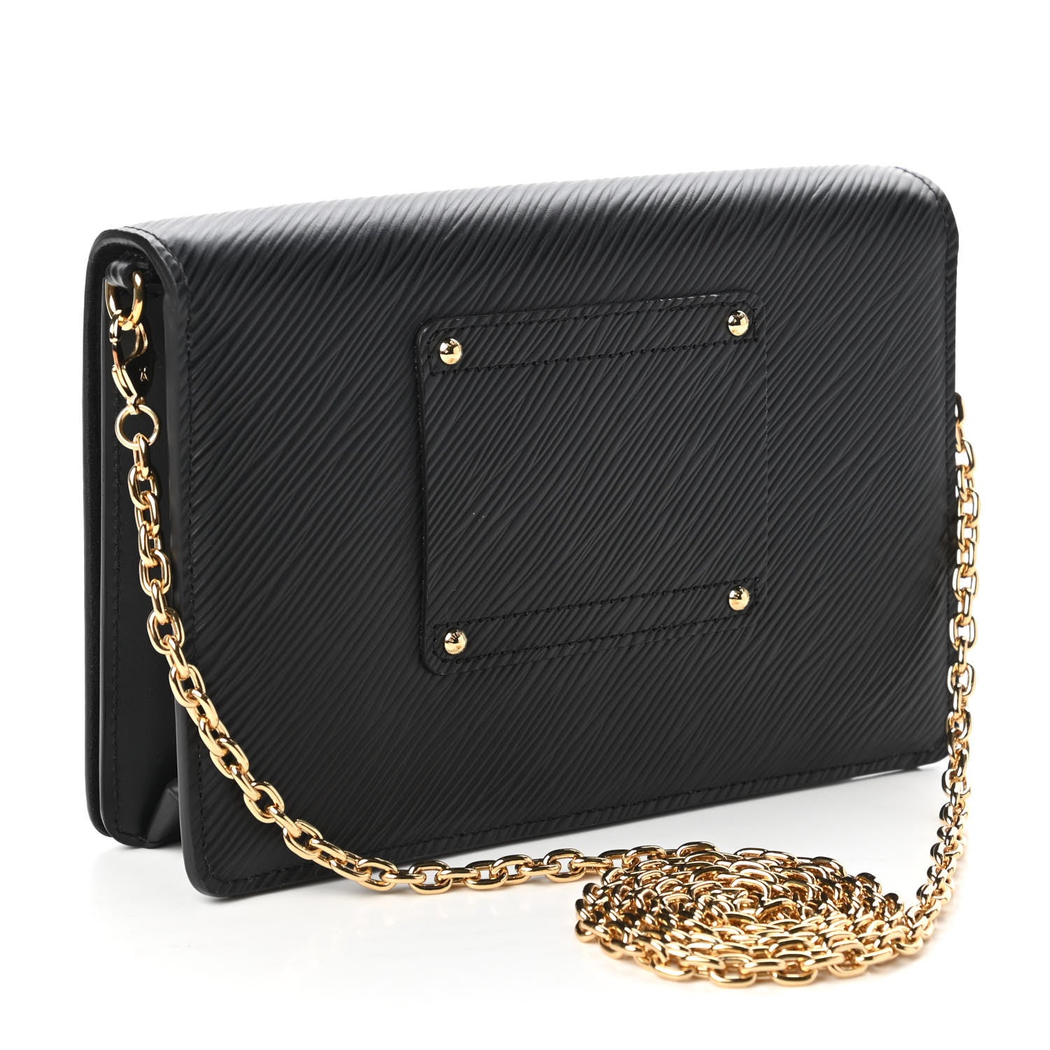 Louis Vuitton Epi Twist Belt Chain Wallet Black 3 of 10