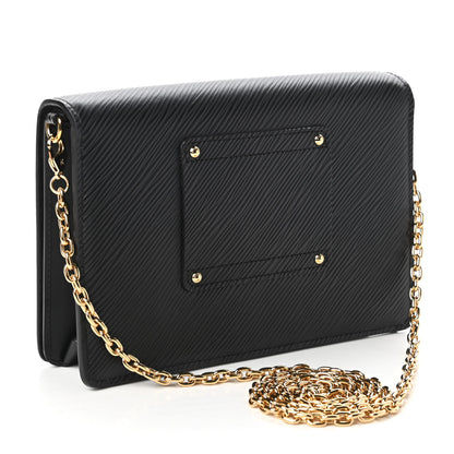Louis Vuitton Epi Twist Belt Chain Wallet Black 3 of 10