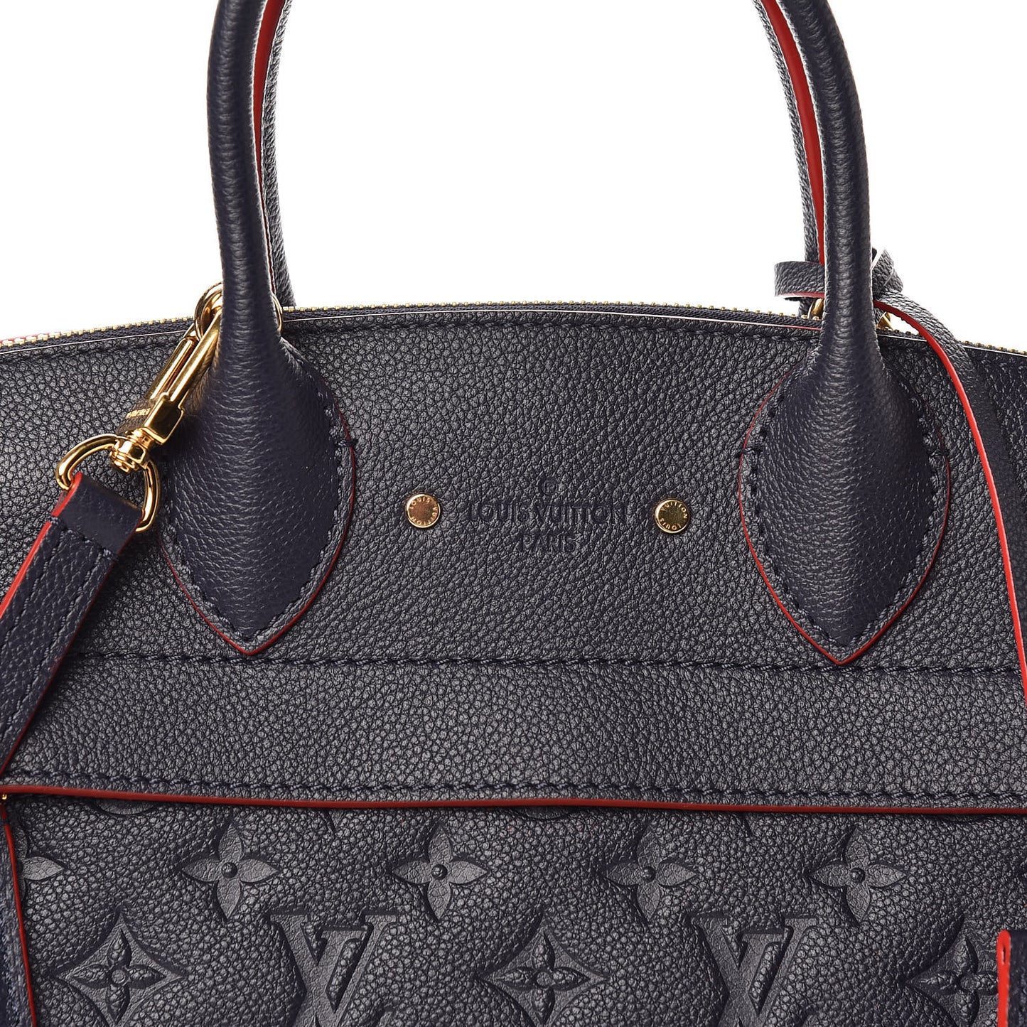 Empreinte Pont Neuf MM Marine Rouge