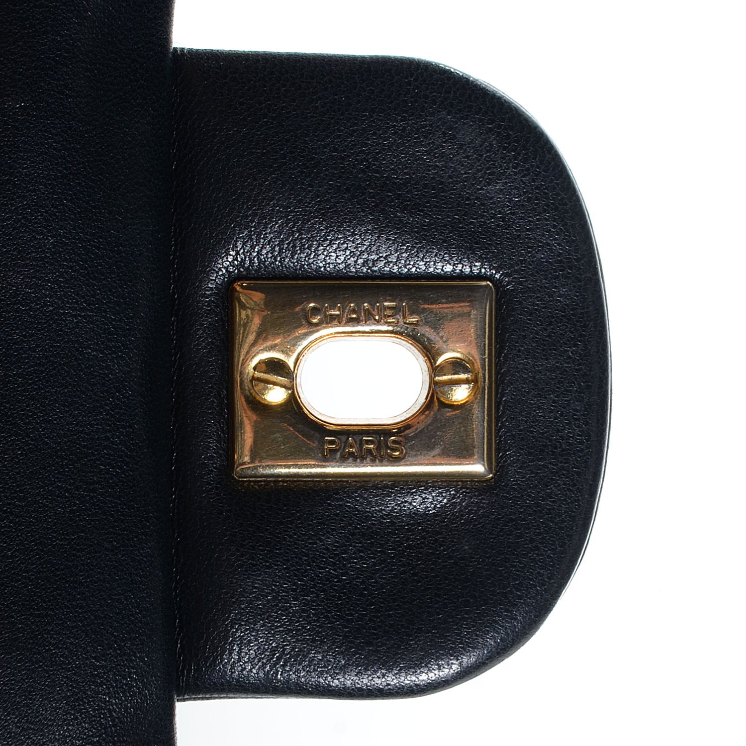 Chanel Lambskin Chevron Medium Double Flap Black 7 of 8