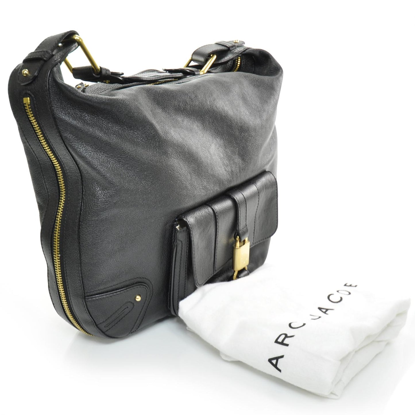 Leather Courtney Hobo Black