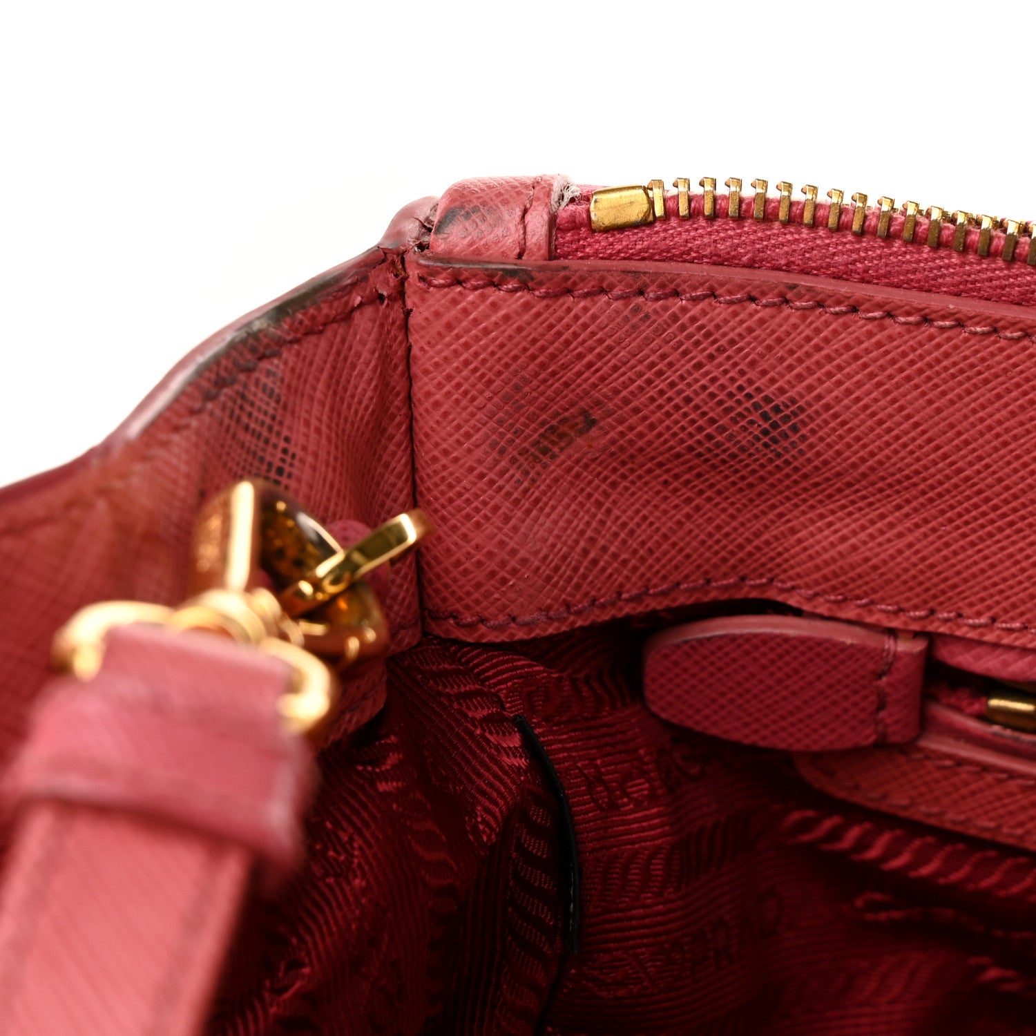 Prada Saffiano Medium Galleria Double Zip Tote Geranio 15 of 15