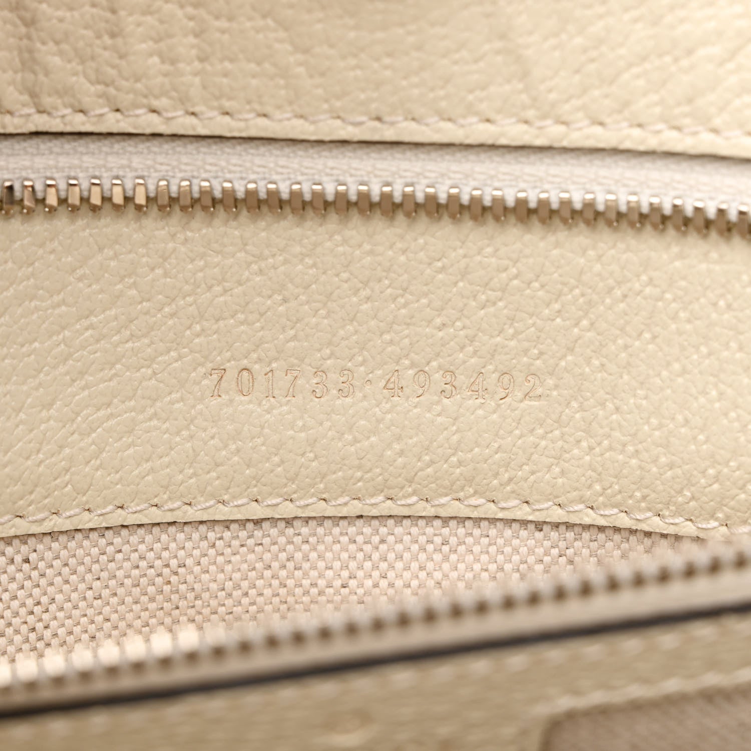 Gucci Canvas Web Embroidered Interlocking G Tote Light Beige Mystic White Green Red 6 of 9