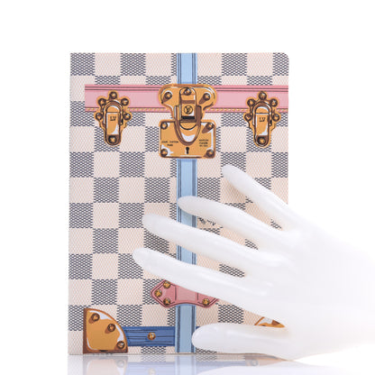 Louis Vuitton Damier Azur Summer Trunks Clemence Notebook MM 2 of 9