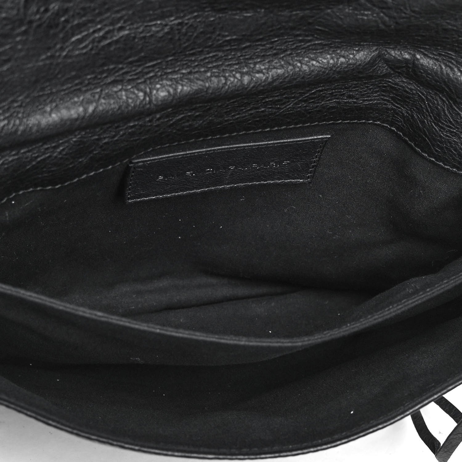 Balenciaga Agneau Classic Hardware Envelope Clutch Black 7 of 8