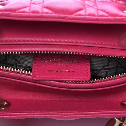 Christian Dior Lambskin Cannage Medium Lady Dior Fuchsia 6 of 21