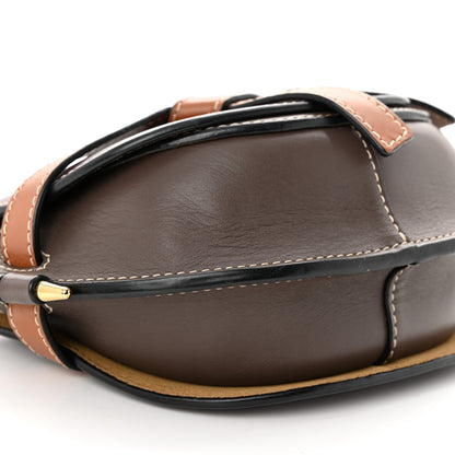 Loewe Calfskin Small Gate Crossbody Bag Oxblood Tan 9 of 10