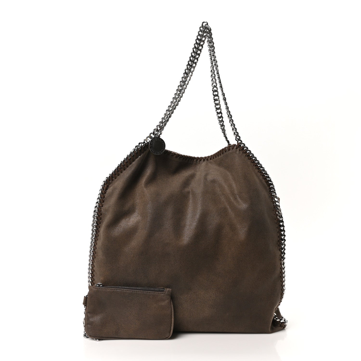 Stella McCartney Shaggy Deer Falabella Fold Over Tote Grey 3 of 10