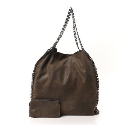 Stella McCartney Shaggy Deer Falabella Fold Over Tote Grey 3 of 10