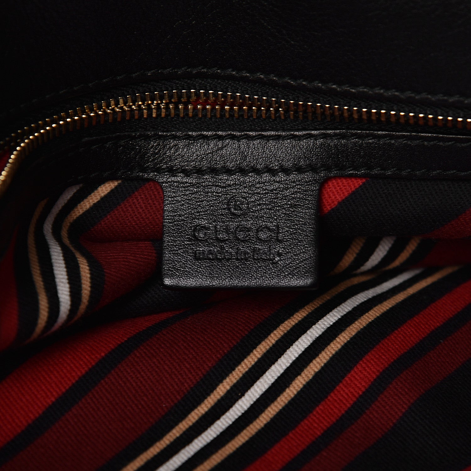 Gucci Calfskin Medium Britt Tassel Shoulder Bag Black 6 of 11