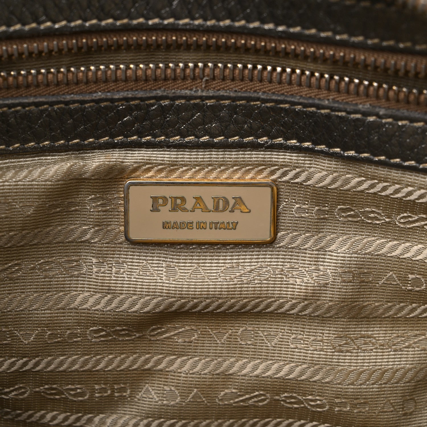 Prada Metallic Vitello Daino Tote 6 of 22