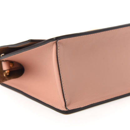 Fendi Vitello Grace Matte Small Kan U Shoulder Bag Rosa Bourbon 7 of 10