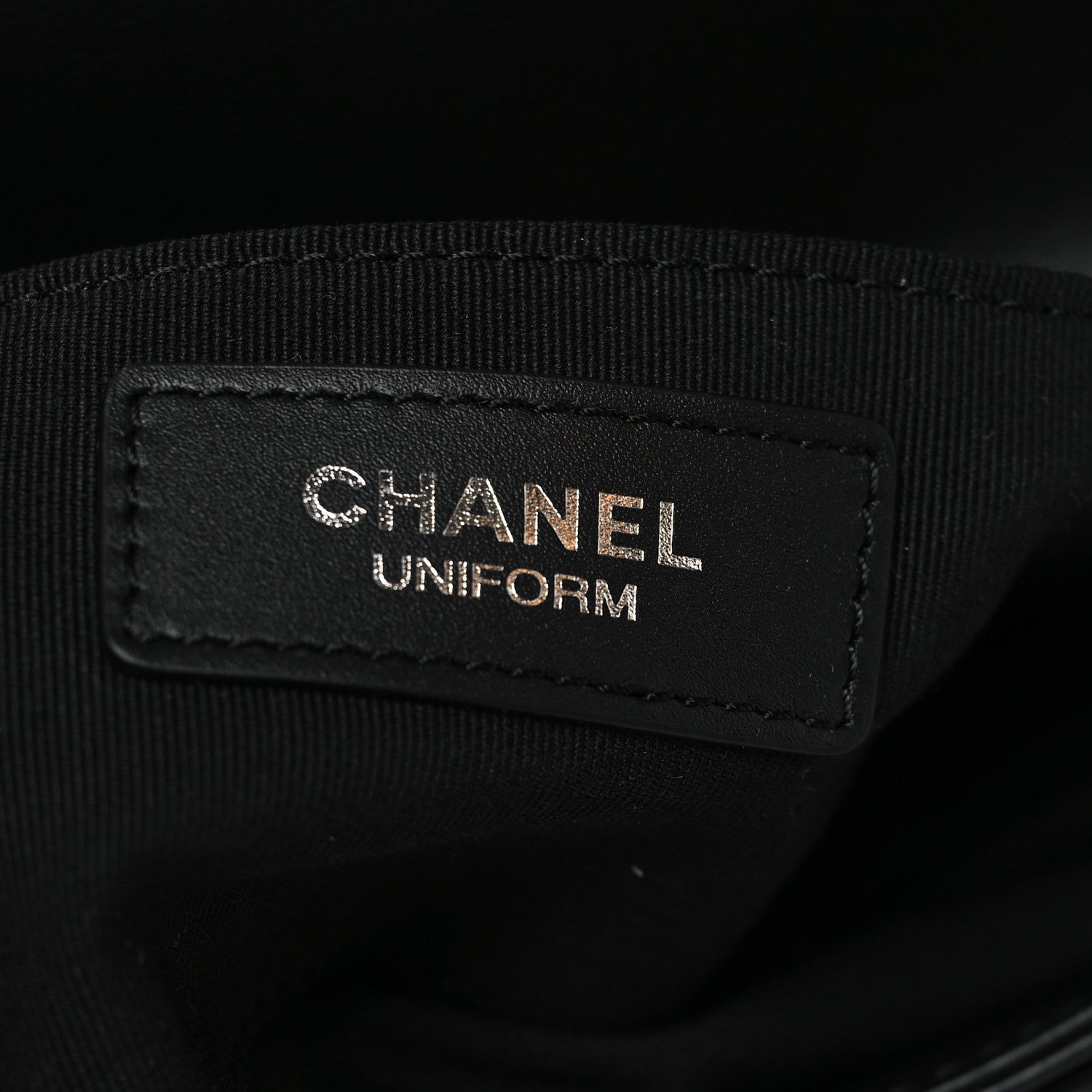 Chanel Calfskin Quilted CC Uniform Flap Belt Bag Black 7 of 11