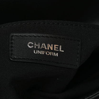Chanel Calfskin Quilted CC Uniform Flap Belt Bag Black 7 of 11