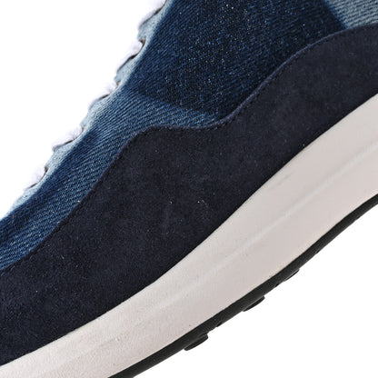 Chanel Denim Suede Calfskin Womens CC Sneakers 37 Dark Blue 9 of 12