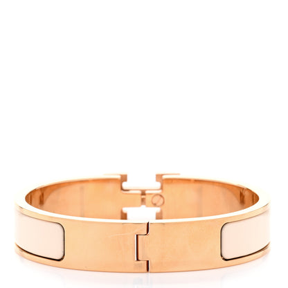 Hermes Enamel Narrow Clic Clac H Bracelet PM Creme 3 of 6