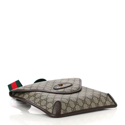Gucci GG Supreme Monogram Web Medium Neo Vintage Flap Messenger Bag Beige New Acero 4 of 12