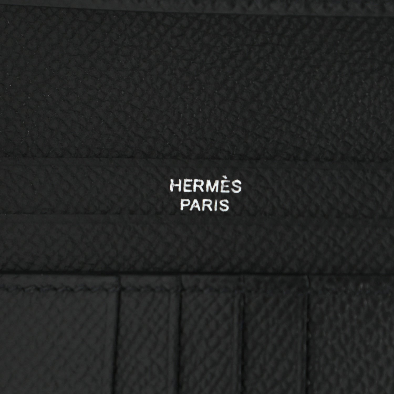 Hermes Epsom Monochrome Bearn Compact Wallet Black 6 of 8