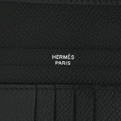 Hermes Epsom Monochrome Bearn Compact Wallet Black 6 of 8