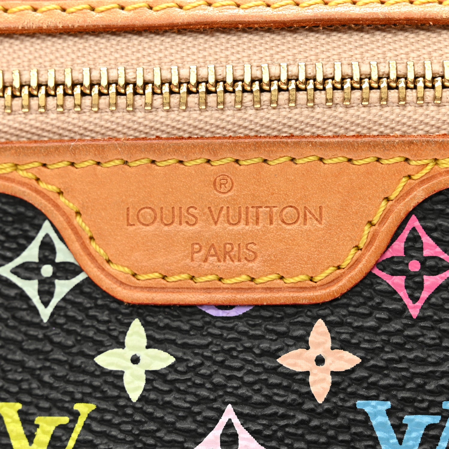 Louis Vuitton Monogram Multicolor Pochette Plate MM Black 6 of 6