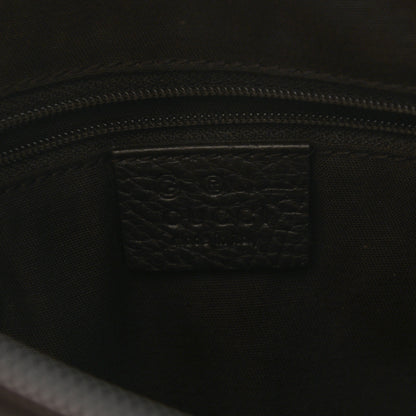 Gucci Crystal Monogram Medium Abbey Pocket Hobo Tote Dark Brown 6 of 10