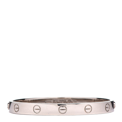 Cartier 18K White Gold LOVE Bracelet 16 3 of 8