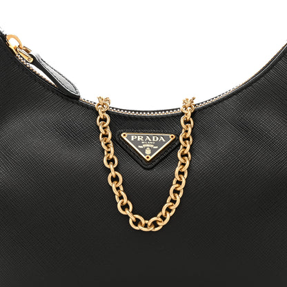 Prada Saffiano Lux Re-Edition 2005 Shoulder Bag Black 9 of 11