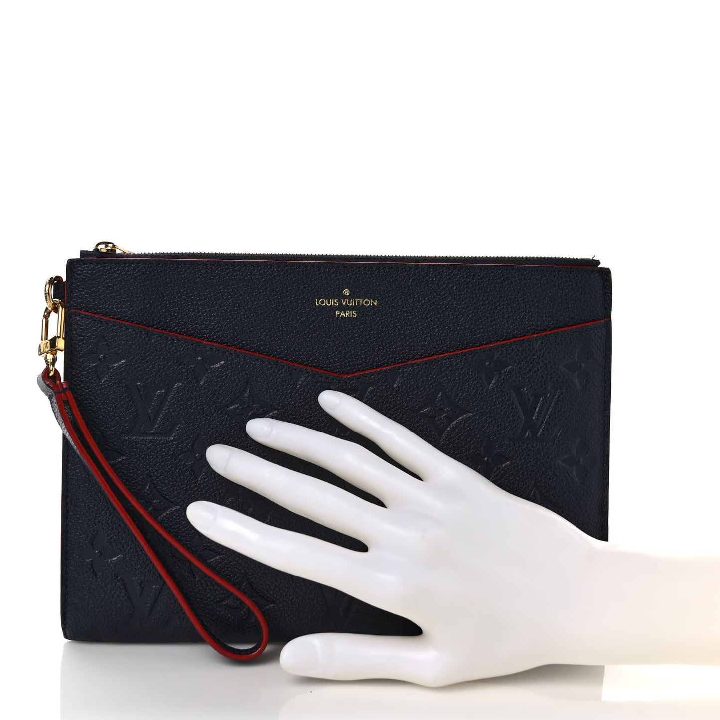 Empreinte Pochette Melanie MM Marine Rouge