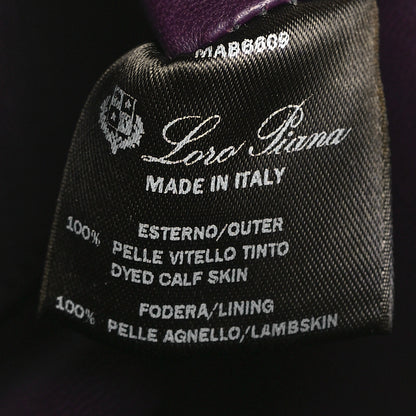 Loro Piana Grained Calfskin L19 Extra Pocket Pouch Plum 7 of 11