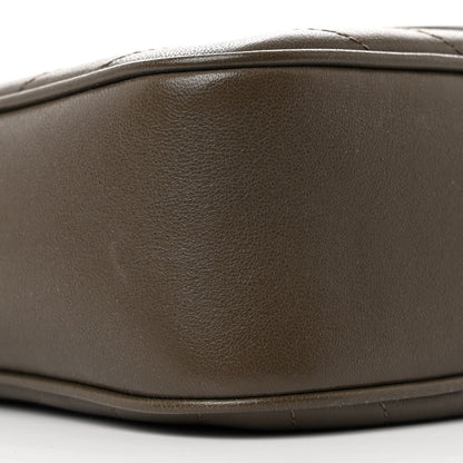 Gucci Sakai Be Green Calfskin Diagonal Stitched Small Blondie Shoulder Bag Craclet Brown 9 of 10