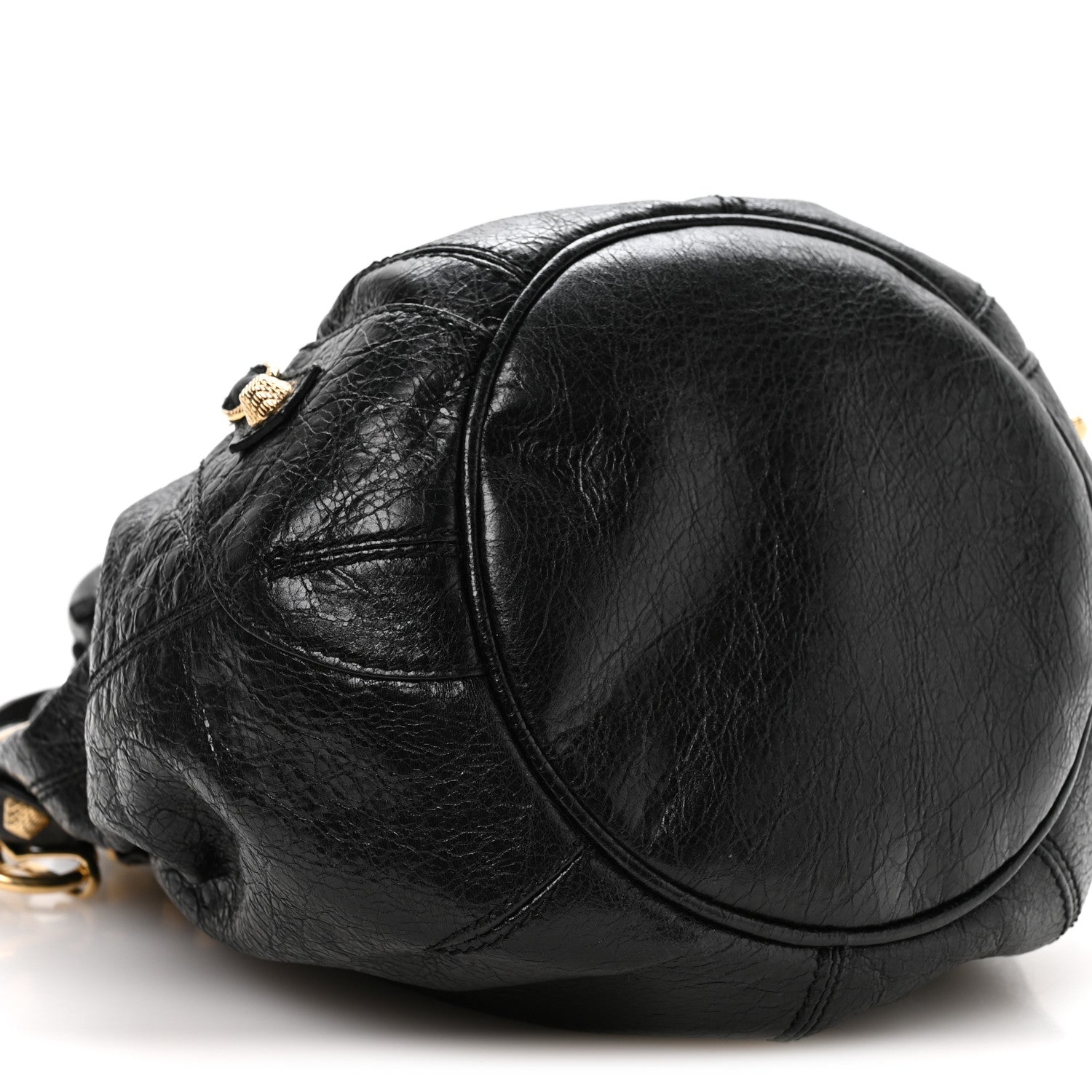 Balenciaga Agneau Giant 12 Gold Hardware Mini Pompon Black 10 of 11
