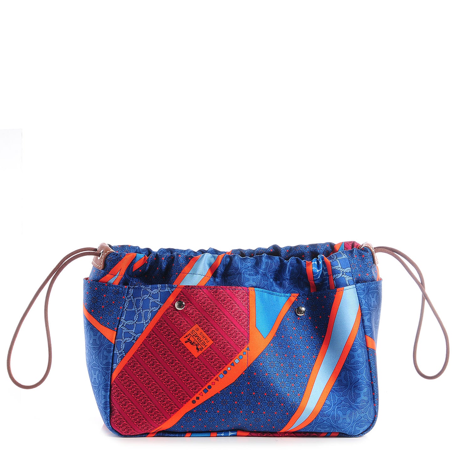 Silk Fourbi Carre en Cravates 30 GM Pouch Sapphire Bleu