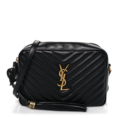 Saint Laurent Calfskin Matelasse Monogram Lou Camera Bag Black 1 of 10