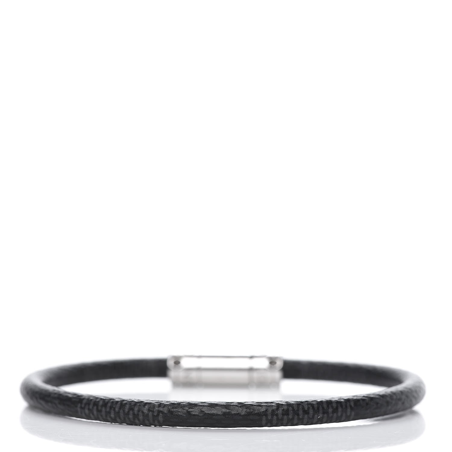 Louis Vuitton Damier Graphite Keep It Bracelet 19 3 of 6
