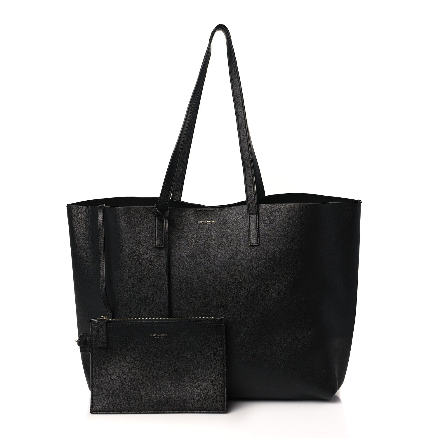 Saint Laurent Calfskin Large Shopping Tote Black 1 of 7