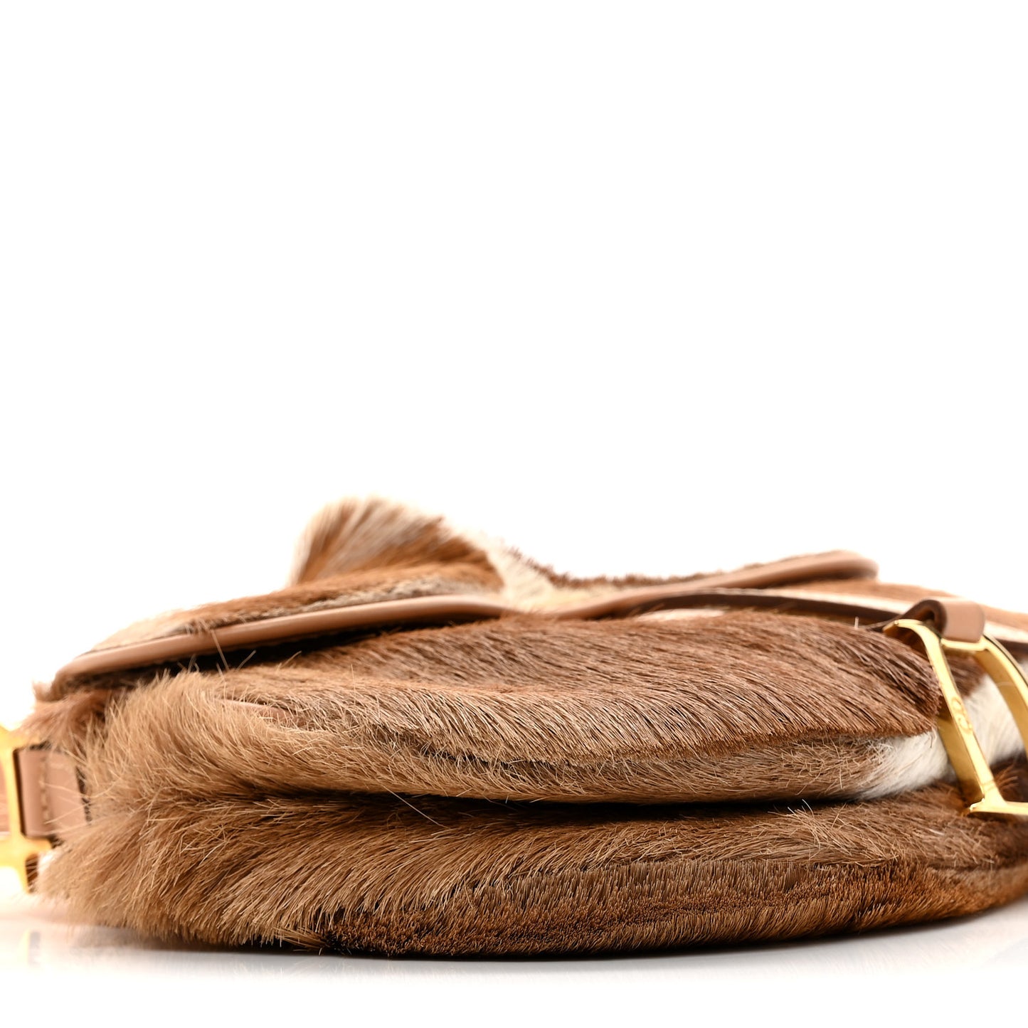 Pony Hair Saddle Bag Brown
