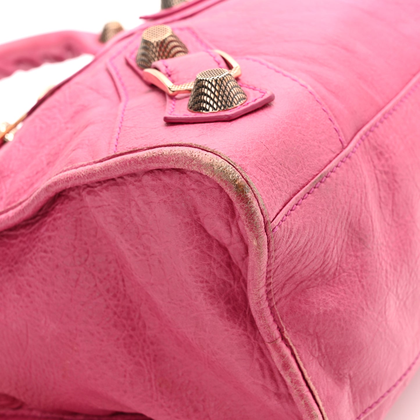 Agneau Giant 21 Rose Gold Hardware City Cyclamen Fucsia