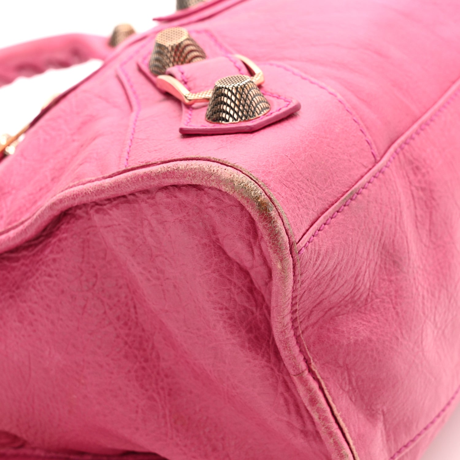 Balenciaga Agneau Giant 21 Rose Gold Hardware City Cyclamen Fucsia 11 of 16