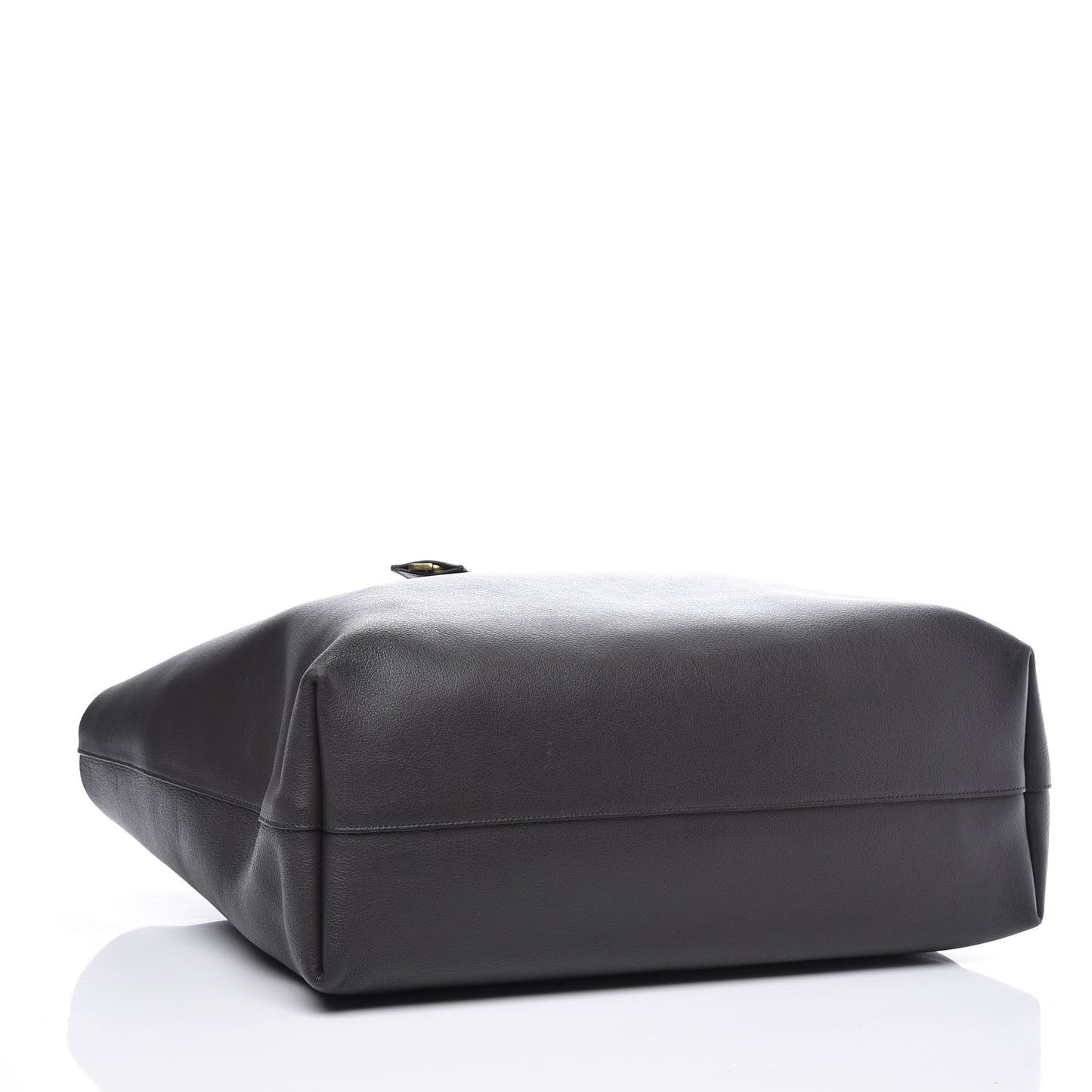 Calfskin Large Shopping Tote Black