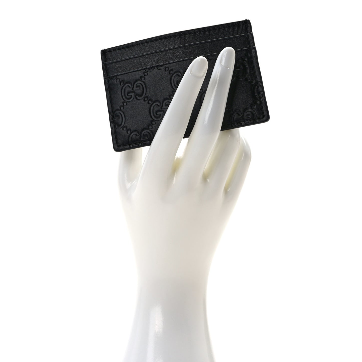 Guccissima Card Holder Black
