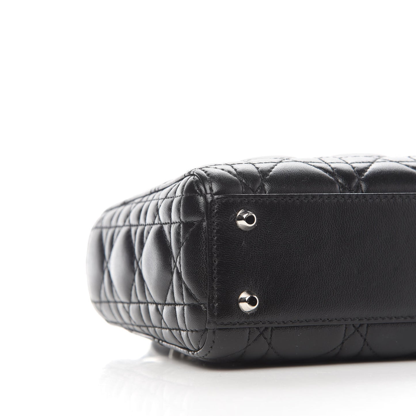 Lambskin Cannage Mini Lady Dior Black