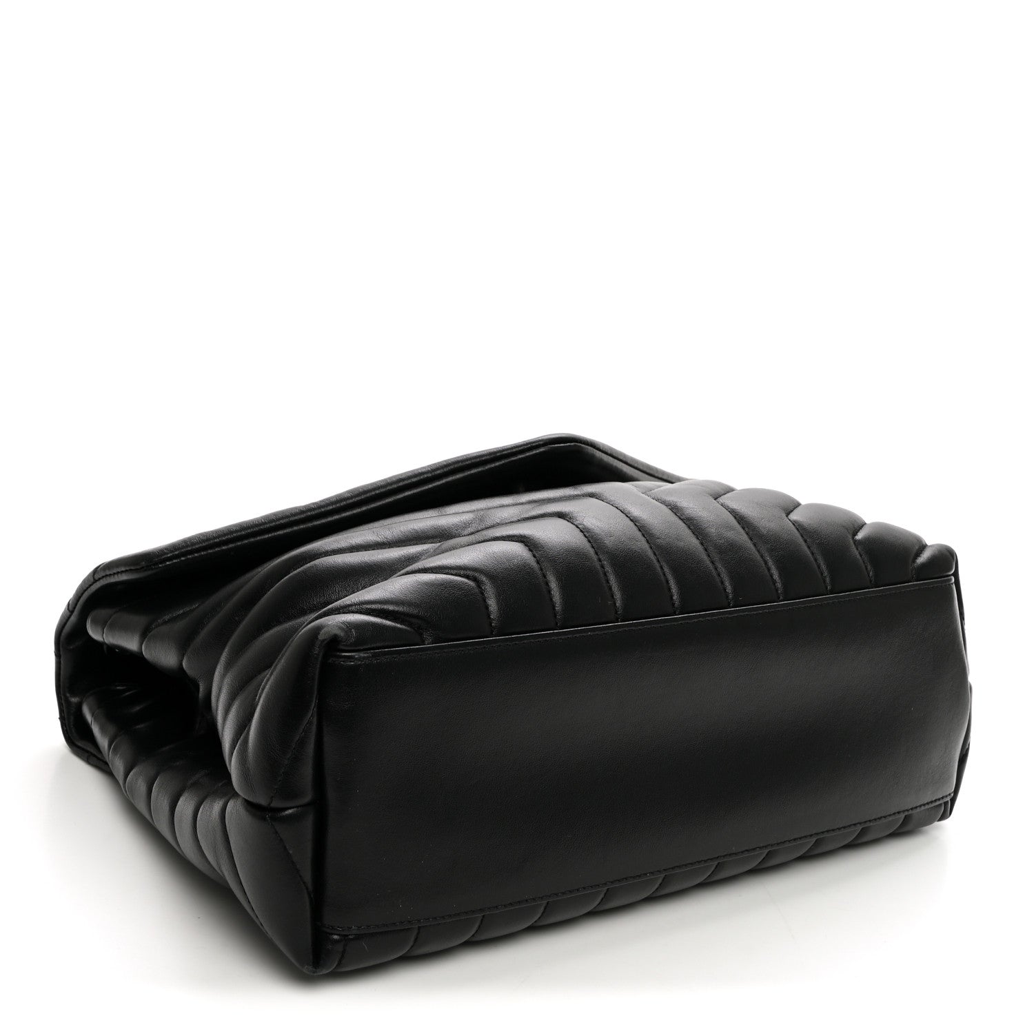 Saint Laurent Calfskin Y Quilted Monogram Monochrome Medium Loulou Chain Satchel Black 4 of 10