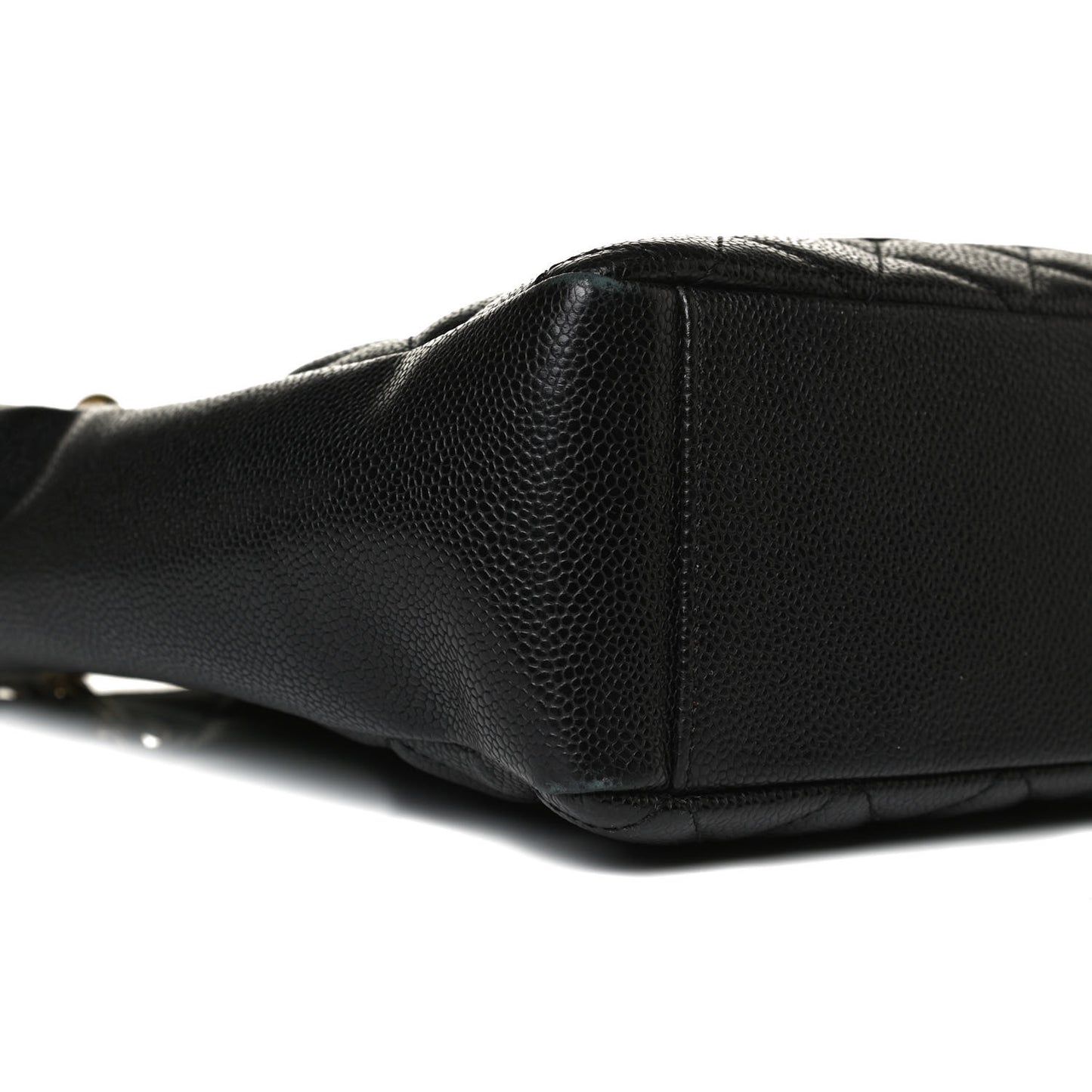 Caviar Quilted Petit Shopping Tote PST Black