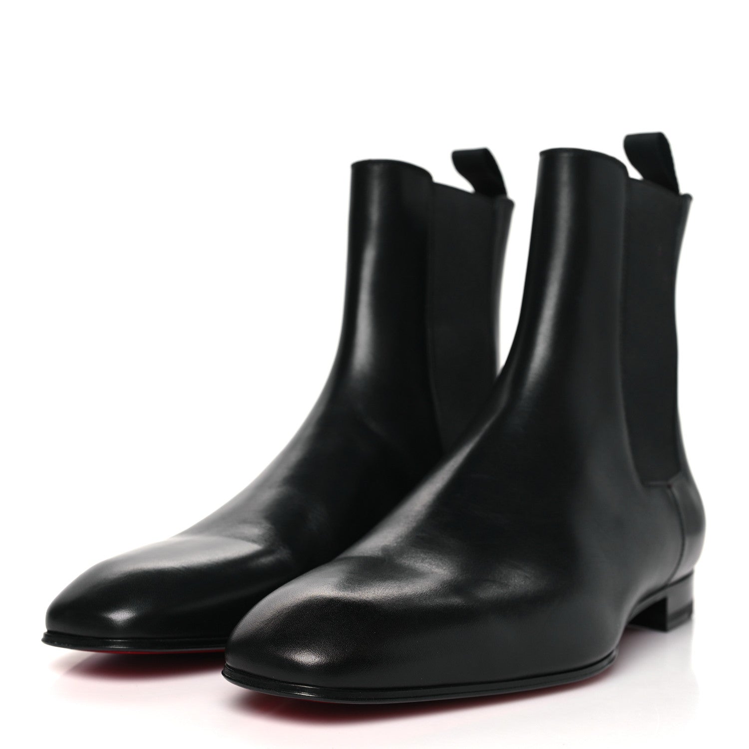 Christian Louboutin Calfskin Mens Roadie Flat Chelsea Boots 42.5 Black 4 of 9